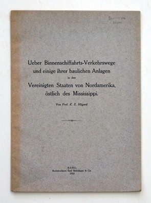 Über Binnenschiffahrtswege und einige ihrer baulichen Anlagen in den Vereinigten Staaten von Nordamerika, östlich des Mississippi.