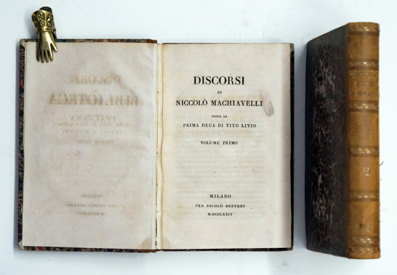 Discorsi sopra la prima deca di T. Livio. (Bd.1 u. 2, 2 Bde.)