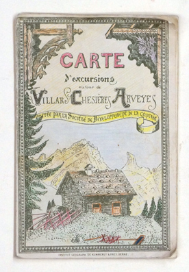 Carte d’excursions autour de Villars Chesières Arveyes 