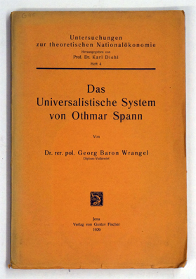 Das Universalistische System von Othmar Spann