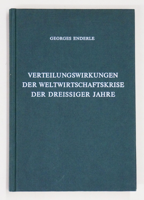 Verteilungswirkungen der Weltwirtschaftskrise der dreissiger Jahre.