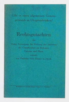 Gibt es einen allgemeinen Gemeingebrauch an Ufergrundstücken.