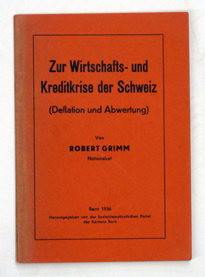 Zur Wirtschaft- und Kreditkrise der Schweiz