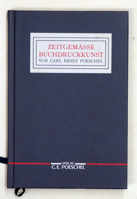 Zeitgemässe Buchdruckkunst.