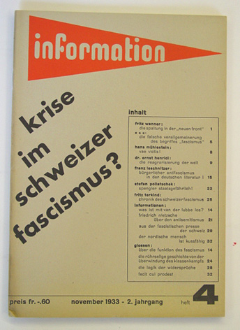 Information. Wirtschaft - Wissenschaft - Erziehung - Technik - Kunst