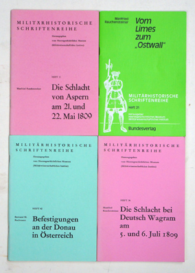 [«Militärhistorische Schriftenreihe. Herausgegeben von der Militärwissenschaftlichen Abteilung des Bundesministeriums für Landesverteidigung», Konvolut von 4 Heften]