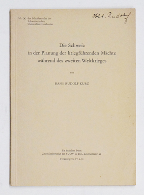 Die Schweiz in der Planung der kriegsführenden Mächte während des zweiten Weltkrieges.