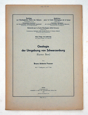 Geologie der Umgebung von Schwarzenburg (Kanton Bern)