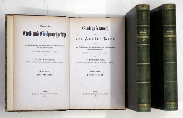 Civilgesetzbuch des Kanton Bern. Bände 1–3 (3 Bde.)