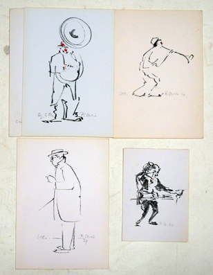 4 Orig.-Lithographien ( 5 Karten)