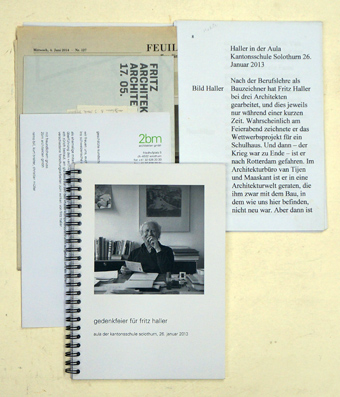 Gedenkfeier für Fritz Haller