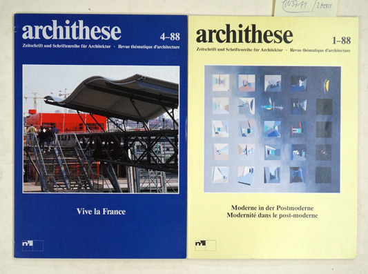 archithese, 1, 4 , 88 (2 Hefte)