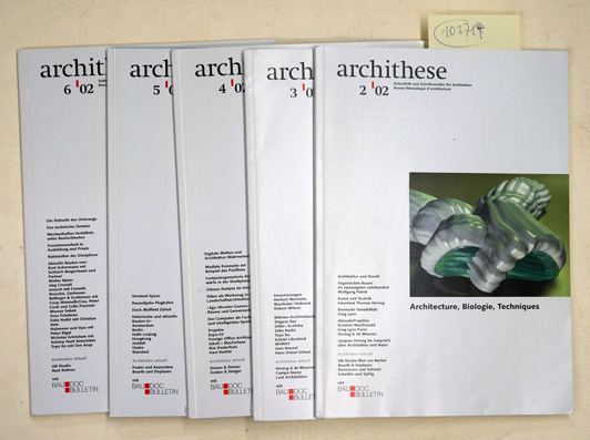 archithese, 2-6, /02 (5 Hefte)