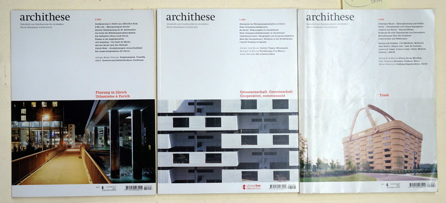 archithese, 4-6, /2005 (3 Hefte)