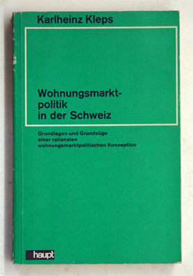 Wohnungsmarktpolitik in der Schweiz.
