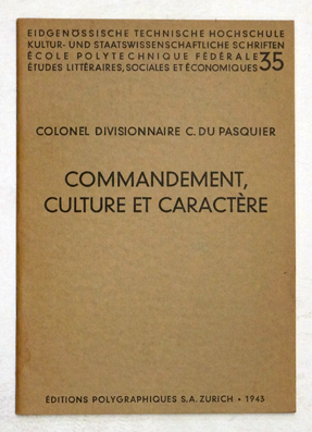 Commandement, culture et caractère