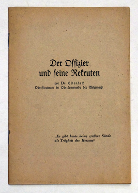 Der Offizier und seine Rekruten.