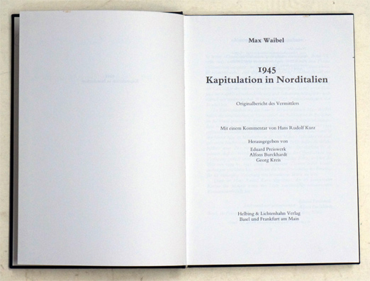 1945. Kapitulation in Norditalien
