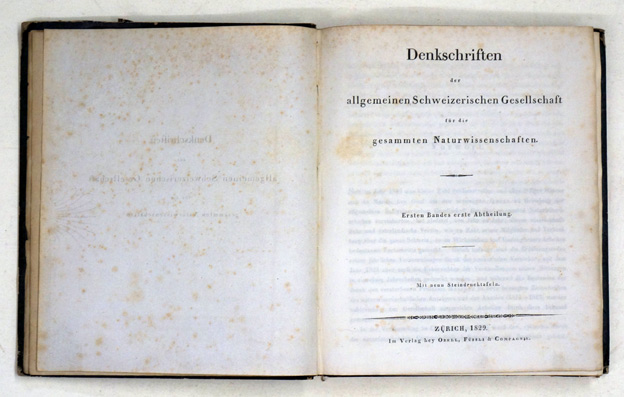 Denkschriften Der Allgemeinen Schweizerischen Gesellschaft für die gesammten Naturwissenschaften.
