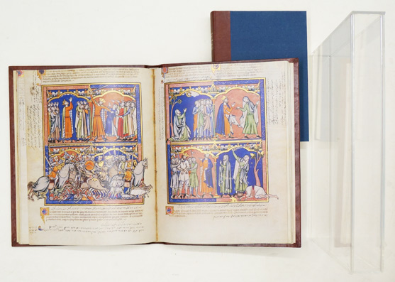 Faksimile - Die Kreuzritterbibel. The Morgan Crusader Bible. La Bible des Croisades. Pierpont Morgan Library, New York, MS M.638 (43 Blatt). Bibliothèque nationale de France, Paris, Ms. nouv.acq. lat. 2294. (2 Blatt). Jean Paul Getty Museum, Los Angeles, 