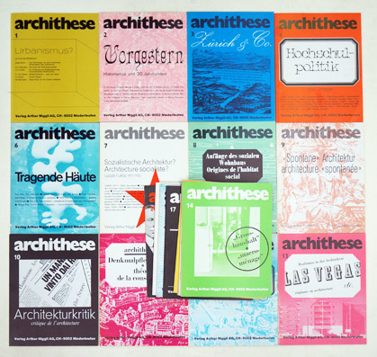archithese, 1-4, 6–20 (19 Hefte)