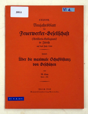 Über die maximale Schussdistanz von Geschützen