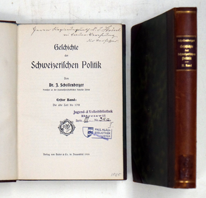 Geschichte der Schweizerischen Politik