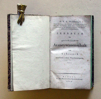 C. F. L. Wildberg‘s […] Lehrbuch der gerichtlichen Arzneywissenschaft zum Gebrauch academischer Vorlesungen