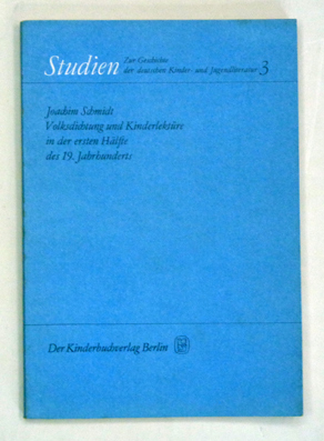 Volksdichtung und Kinderlektüre in der ersten Hälfte des 19. Jhd