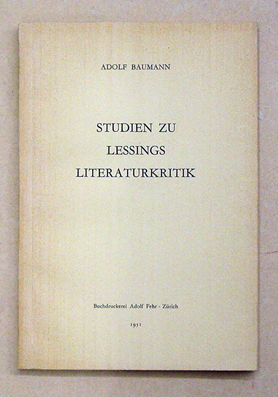 Studien zu Lessings Literaturkritik