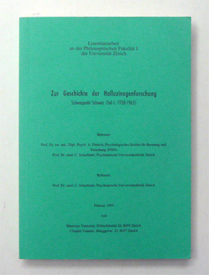 Zur Geschichte der Halluzinogenforschung