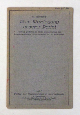 Vom Werdegang unserer Partei