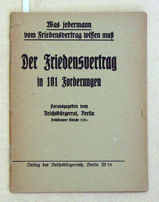 Der Friedensvertrag in 101 Forderungen