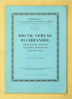 Druck, Verlag, Buchhandel