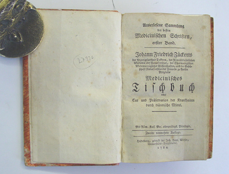 Medicinisches Tischbuch oder Cur und Präservation der Krankheiten durch diätetische Mittel