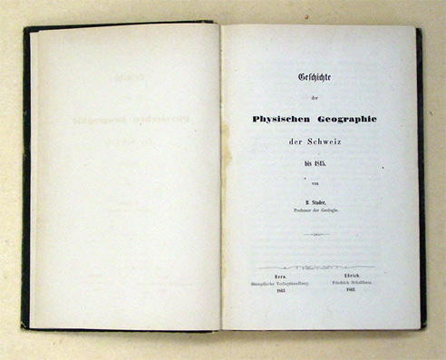 Geschichte der physischen Geographie der Schweiz bis 1815