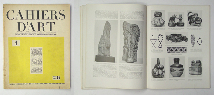Revue d‘Art paraissant dix fois par an - Directeur: Christian Zervos. Peinture, Sculpture, Architecture, Art Ancien, Ethnographie, Cinéma