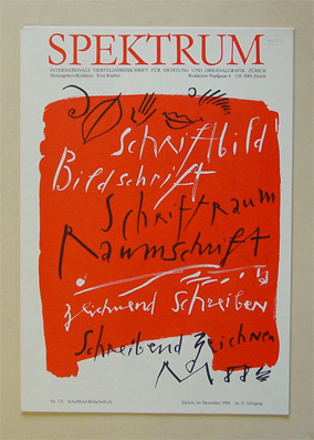 Spektrum Heft 121. Schriftbild/Bildschrift (I)