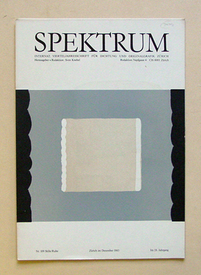 Spektrum Heft 109. Stille/Ruhe