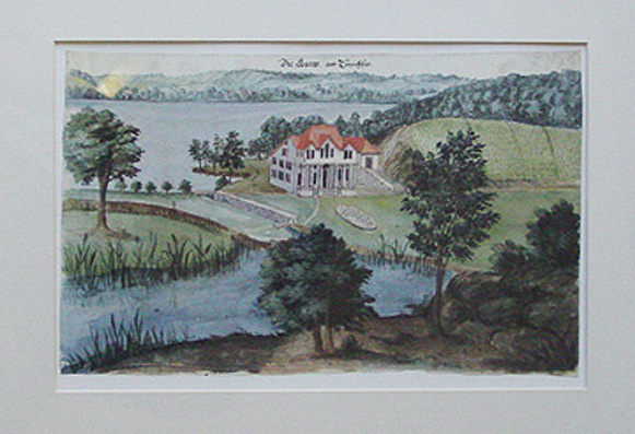 Aquarelle zürcherischer Burgen und Schlösser 1673 aus der Graphischen Sammlung der Zentralbibliothek Zürich