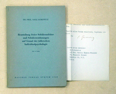 Beurteilung freier Schüleraufsätze und Schülerzeichnungen auf Grund der Adlerschen Individualpsychologie