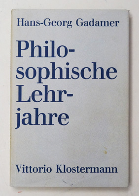 Philosophische Lehrjahre