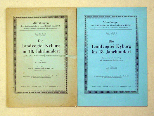 Die Landvogtei Kyburg im 18. Jahrhundert