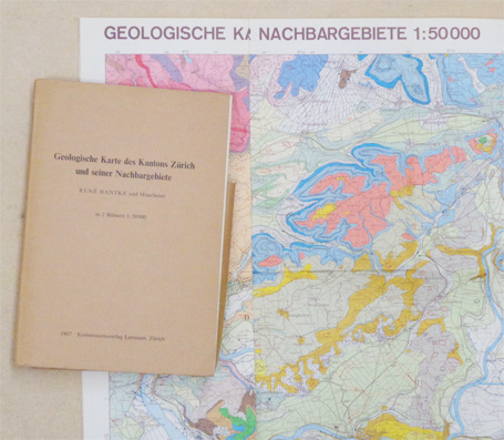 Geologische Karte des Kantons Zürich und seiner Nachbargebiete