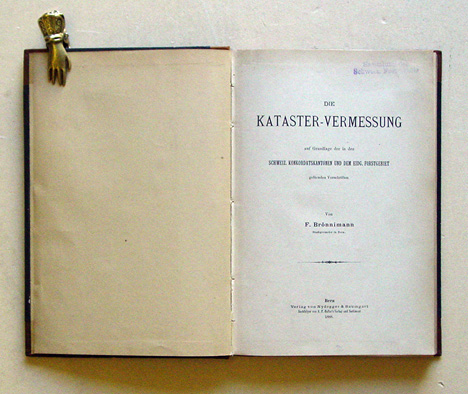 Die Kataster-Vermessung auf Grundlage der in den Schweiz. Konkordatskantonen und dem Eidg. Forstgebiet geltenden Vorschriften