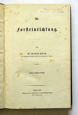 Die Forsteinrichtung