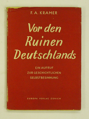 Vor den Ruinen Deutschlands