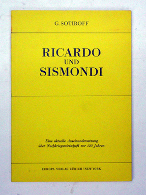 Ricardo und Sismondi