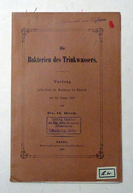 Die Bakterien des Trinkwassers