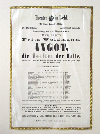 Theater in Ischl (Theaterplakat)